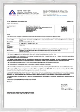 JW18650-2600mAh-3.7V-BIS Certificate