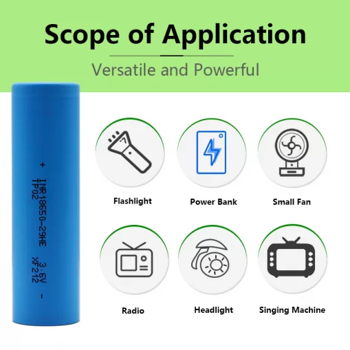 Jawepower18650-Ternary Lithium Battery-29HE