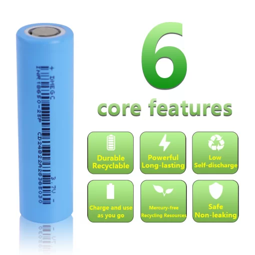 Jawepower 18650-Ternary Lithium Battery-25P