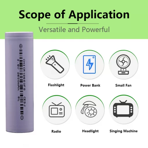 Jawepower 18650F8L-Ternary Lithium Battery-2600mAh