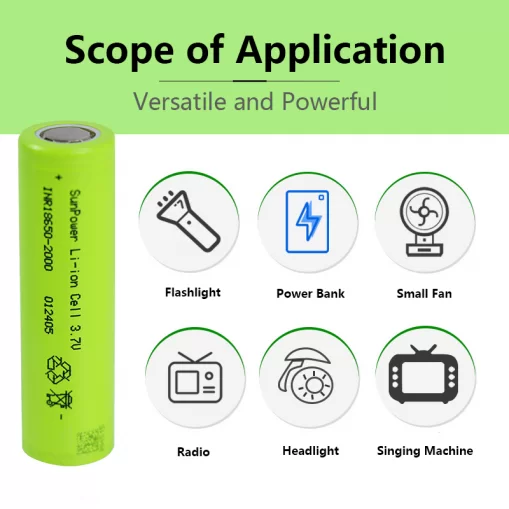 Jawepower 18650-Ternary Lithium Battery-20P1