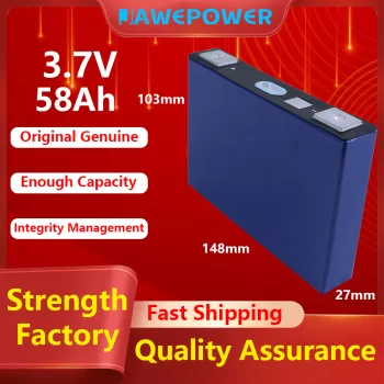 Jawepower-prismatic aluminum-shell lithium battery-58Ah