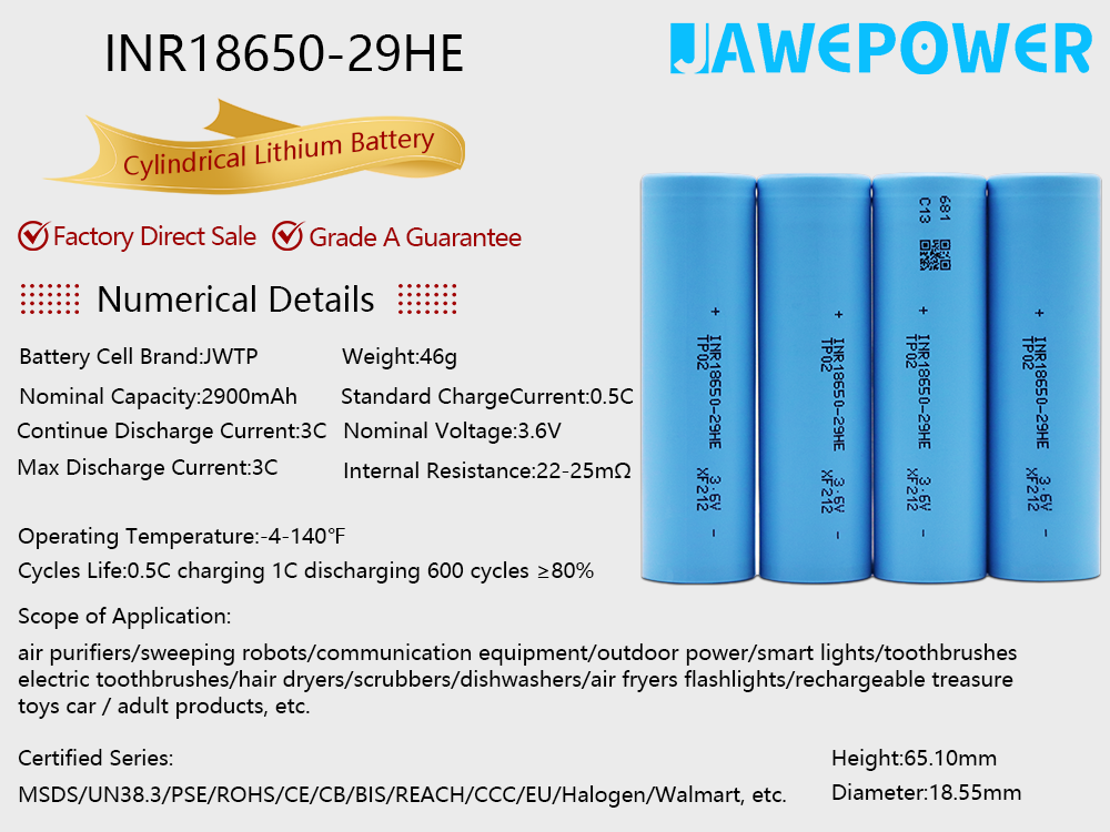 18650-Ternary Lithium Battery-29HE