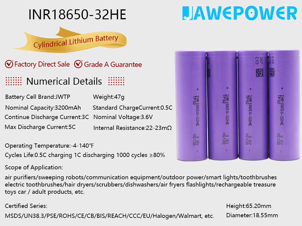 18650-Ternary Lithium Battery-32HE