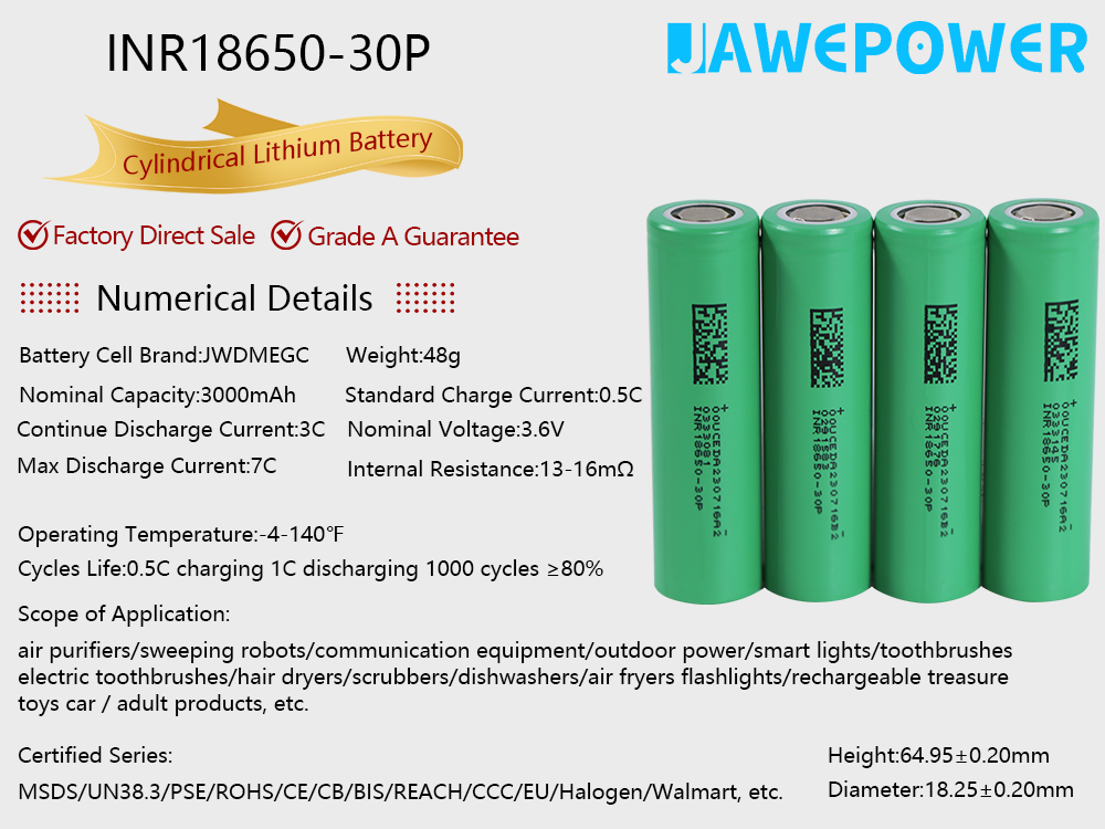 18650-Ternary Lithium Battery-30P