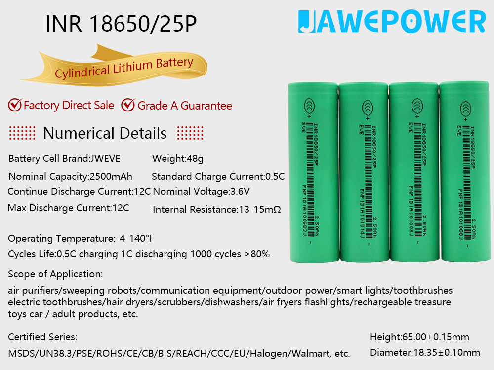 18650-Ternary Lithium Battery-25P