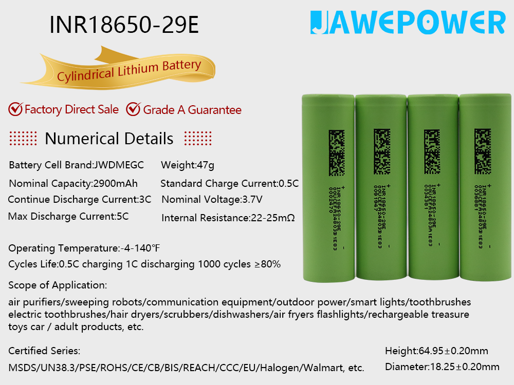 18650-Ternary Lithium Battery-29E