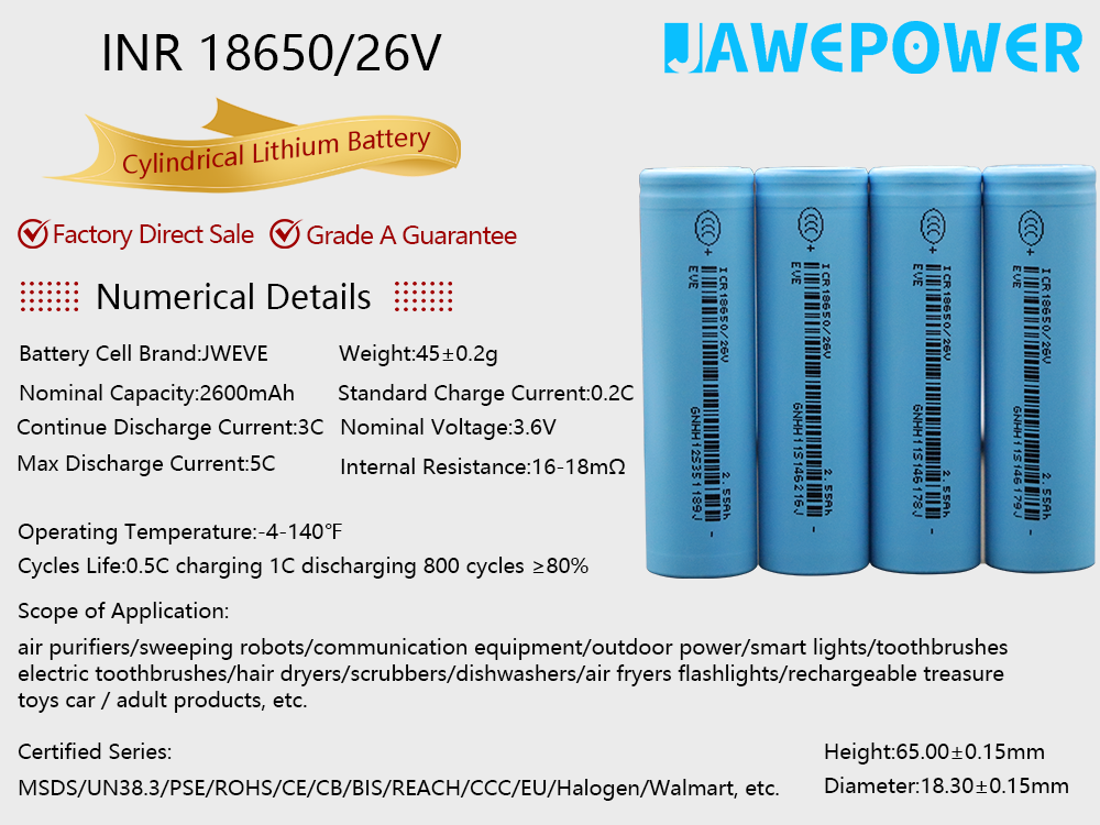 18650-Ternary Lithium Battery-26V